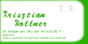 krisztian wollner business card